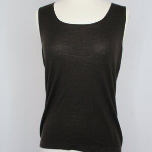 Women's LAFAYETTE 148 New‎ york brown tank top, size M